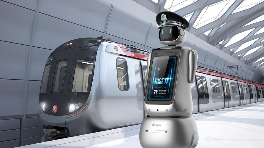 在深圳偶遇的地铁边检机器人设计