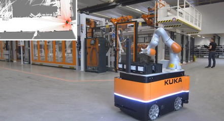 工厂里的机器人,如何做到自动驾驶和零半径转弯?